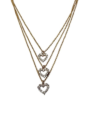 Collar de corazón Limerence By Claudia Herrera Amor de oro laminado 14 K