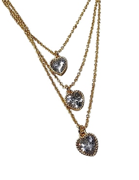 Collar de corazón Limerence By Claudia Herrera Amor de oro laminado 14 K