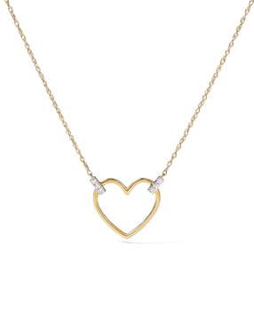 Collar de corazón Jayda de oro 14 K