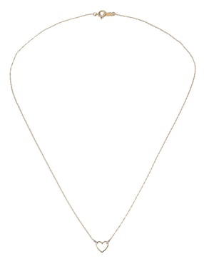 Collar de corazón Jayda de oro 14 K