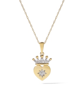 Collar de corazón Jayda de oro 14 K