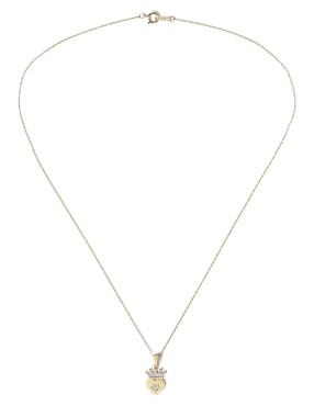 Collar de corazón Jayda de oro 14 K