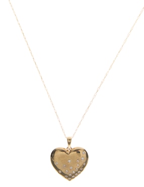 Collar de corazón Jayda de oro 14 K
