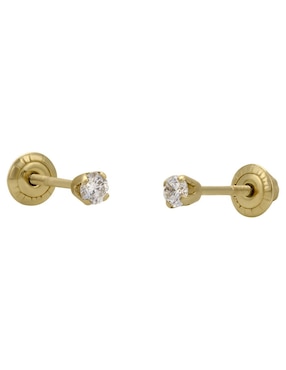 Broqueles circulares Cristal Joyas de oro con acabado brillante diamante
