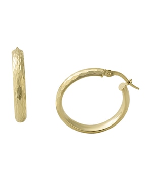 Arracadas Cristal Joyas de oro con acabado diamantado