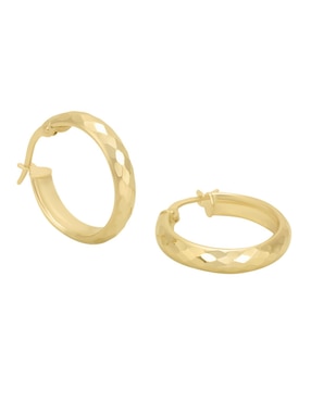Arracadas Cristal Joyas de oro con acabado diamantado