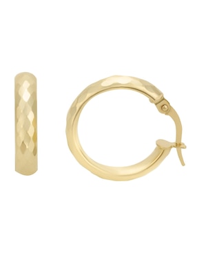 Arracadas Cristal Joyas de oro con acabado diamantado