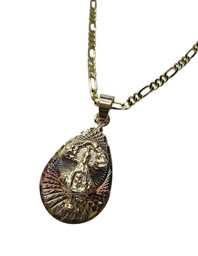 Cadena de gota Limerence By Claudia Herrera Virgen San Juan de los Lagos de oro laminado 14 K