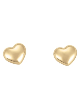 Broqueles de corazón Cristal Joyas de oro