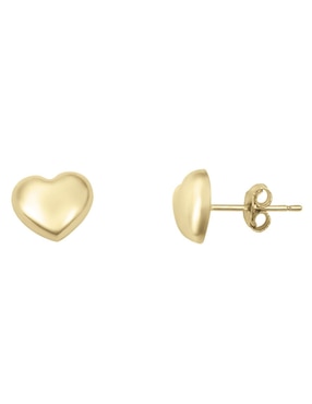 Broqueles de corazón Cristal Joyas de oro
