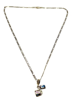Collar con dije Limerence By Claudia Herrera de oro laminado 14 K