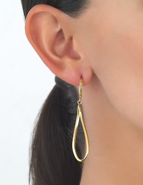 Aretes circulares Cristal Joyas de oro