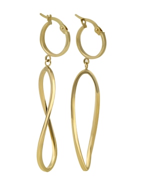 Aretes circulares Cristal Joyas de oro