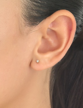 Broqueles circulares Cristal Joyas de oro con acabado brillante diamante