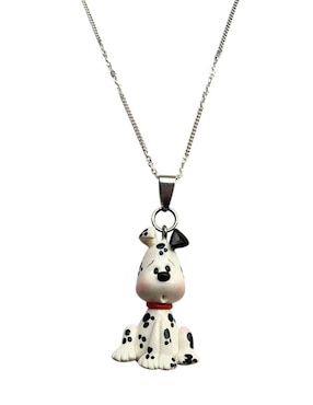 Collar con dije de perro Limerence By Claudia Herrera Dalmata de plata P 925