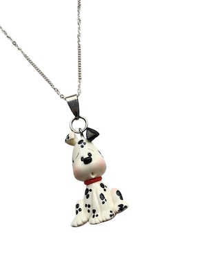 Collar con dije de perro Limerence By Claudia Herrera Dalmata de plata P 925