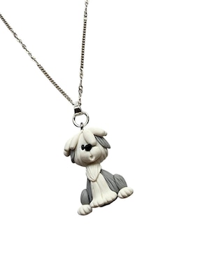 Collar con dije de perro Limerence By Claudia Herrera de plata P 925