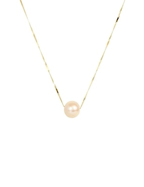 Collar de esfera Mancini de oro 10 K