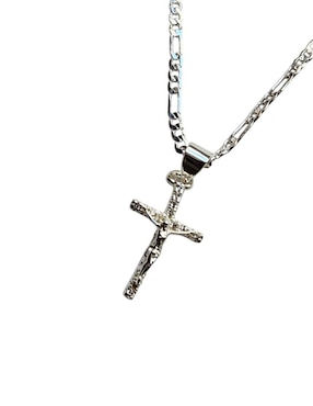 Collar Cristo de cruz Limerence By Claudia Herrera de oro laminado 14 K