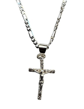 Collar Cristo de cruz Limerence By Claudia Herrera de oro laminado 14 K