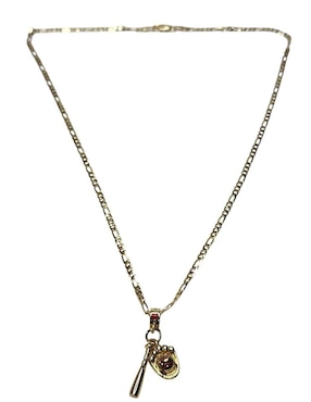 Collar Limerence By Claudia Herrera Beisbol de oro laminado 14 K