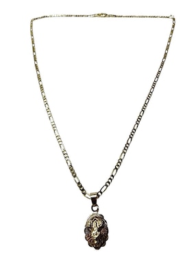 Collar Limerence By Claudia Herrera Virgen San Juan de los Lagos de oro laminado 14 K