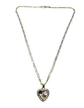 Collar virgen de guadalupe de corazón Limerence By Claudia Herrera de oro laminado 14 K