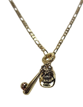 Collar Limerence By Claudia Herrera Beisbol de oro laminado 14 K