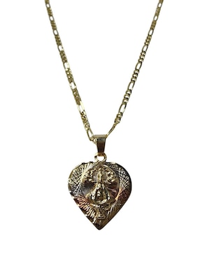Collar de corazón Limerence By Claudia Herrera Virgen San Juan De Los Lagos de oro laminado 14 K
