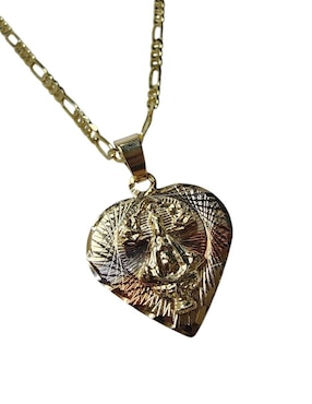 Collar de corazón Limerence By Claudia Herrera Virgen San Juan De Los Lagos de oro laminado 14 K