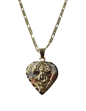 Collar de corazón Limerence By Claudia Herrera Virgen San Juan De Los Lagos de oro laminado 14 K