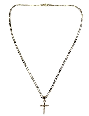 Collar cristo de cruz Limerence By Claudia Herrera de oro laminado 14 K