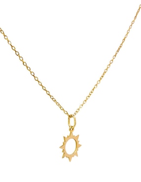 Collar con dije de sol Teresa Díaz Joyería Mexicana Universe de plata P 925