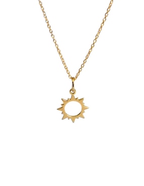 Collar con dije de sol Teresa Díaz Joyería Mexicana Universe de plata P 925