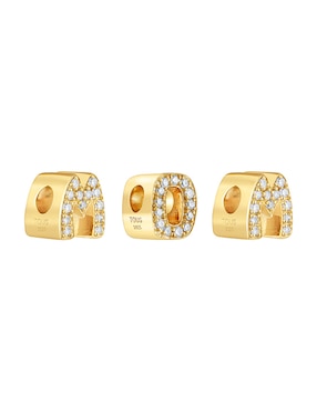 Charm de letras Tous mom de plata P 925