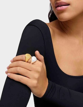 Anillo ovalado Tous Basics P 925 de plata brillante