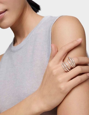Anillo Tous Duna P 925 de plata brillante
