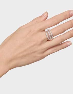 Anillo Tous Duna P 925 de plata brillante