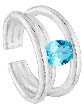Anillo Tous Duna P 925 de plata topacio brillante