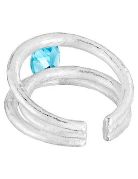 Anillo Tous Duna P 925 de plata topacio brillante