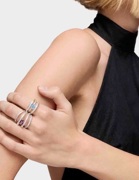 Anillo Tous Duna P 925 de plata topacio brillante