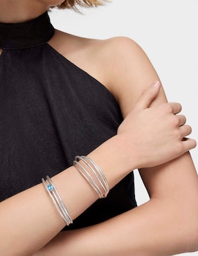Brazalete Tous de plata con topacio p 950 Duna