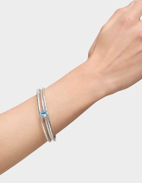 Brazalete Tous de plata con topacio p 950 Duna