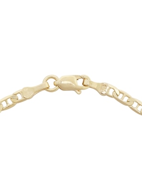 Pulsera D Cadena de oro 14 K con acabado pulido