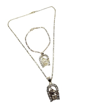 Collar y pulsera de caballo Limerence By Claudia Herrera Equino de oro vermeil 14 K zirconia