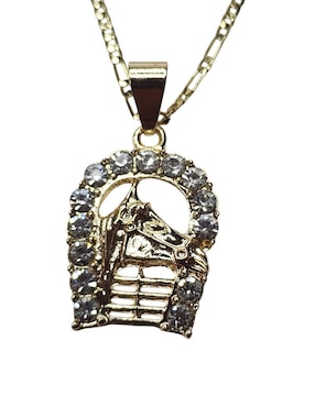 Collar y pulsera de caballo Limerence By Claudia Herrera Equino de oro vermeil 14 K zirconia