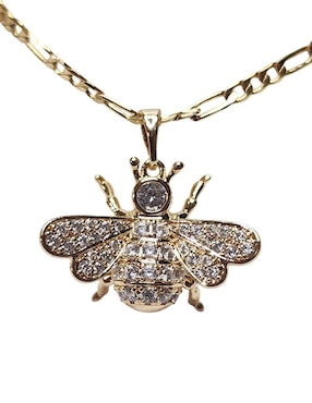Collar de abeja Limerence By Claudia Herrera de oro laminado 14 K