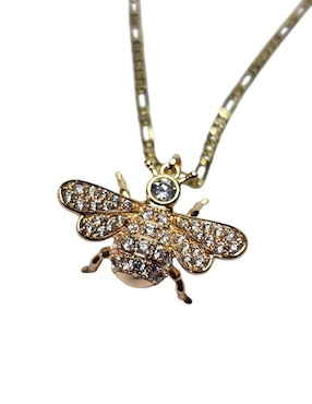 Collar de abeja Limerence By Claudia Herrera de oro laminado 14 K