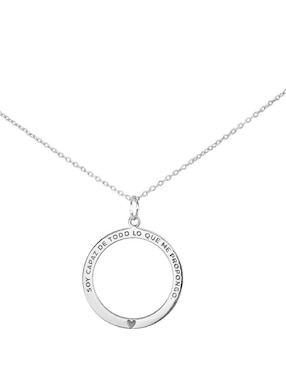 Collar con dije Teresa Díaz Joyería Mexicana Empowerment & Self-Love de plata P 925