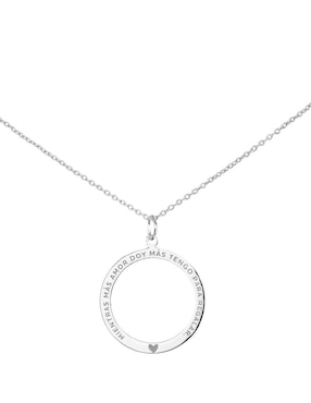 Collar con dije Teresa Díaz Joyería Mexicana Empowerment & Self-Love de plata P 925